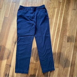 Talbots Women’s Size 8 Navy Blue The Perfect Chino Cotton Stretch Straight Pants